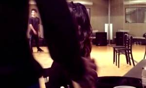 Becky G Chair-dancing