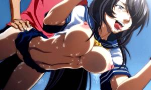 Hot hentai uniform picture with a amazing big tits coed